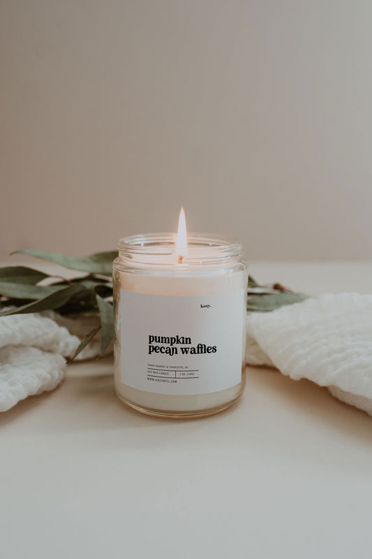 pumpkin pecan waffles single wick candle